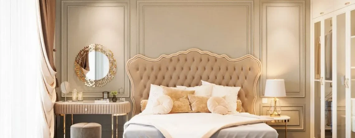 Thiết kế trang trí phòng ngủ tân cổ điển