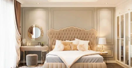 Thiết kế trang trí phòng ngủ tân cổ điển