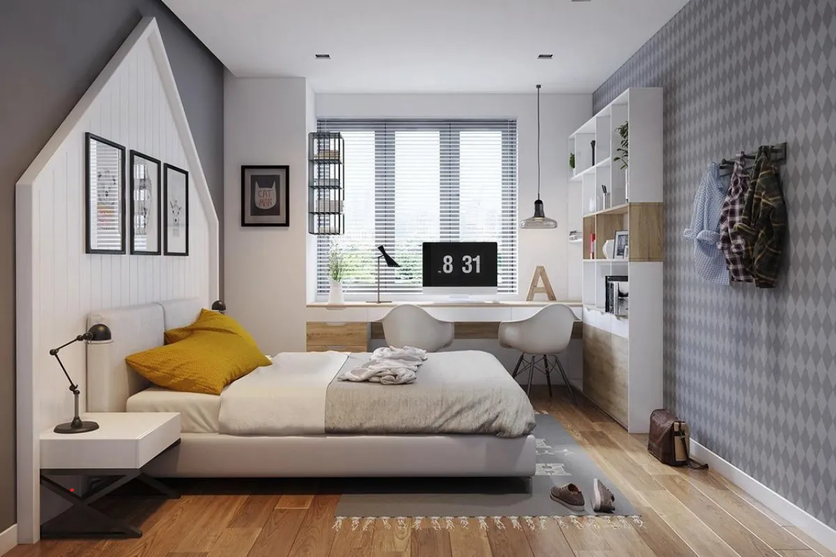 Một phòng ngủ đơn giản nhưng đầy ấn tượng Một phòng ngủ đơn giản nhưng đầy ấn tượng