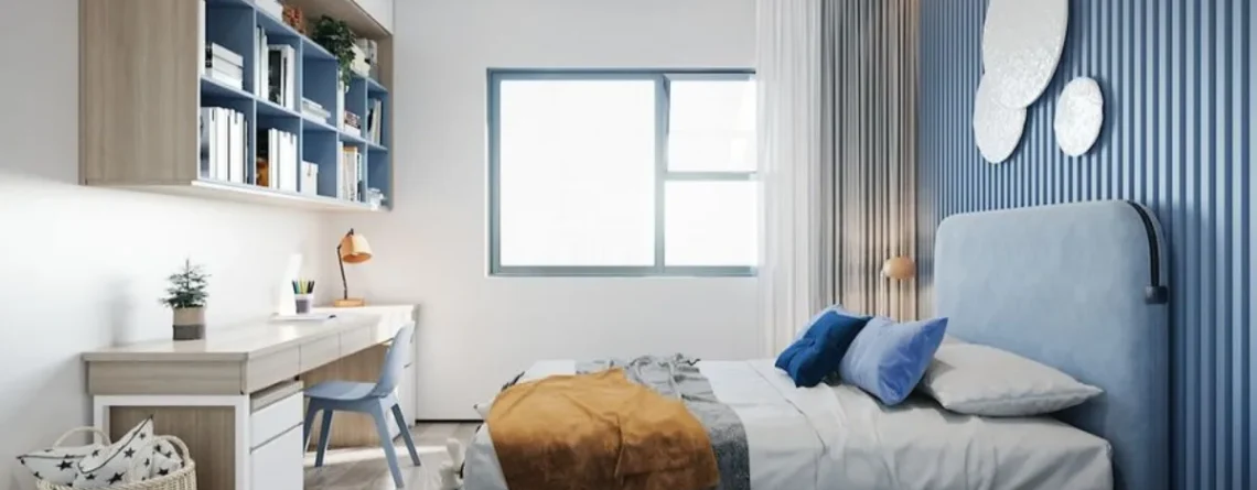 Trang trí phòng ngủ và góc học tập